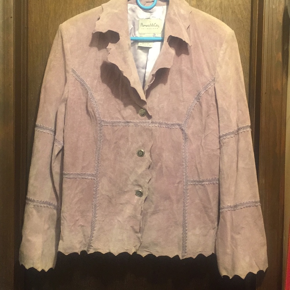 Pamela McCoy collections suede jacket